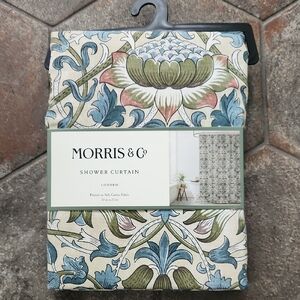 Morris & Co. Lodden Floral Shower Curtain - Blue, Green, Cream